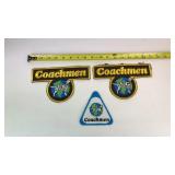Lot of 3 Embroidered Coachmen Patches