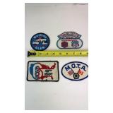 Lot of 4 Embroidered Racing Patches