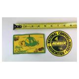 Vintage Camping Embroidered Patch & Sticker