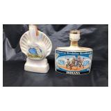 Pair of Vintage Collectable Whisky Bottles