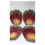 Lot of 4 Large Apple Platter Plates