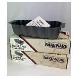 2 New Nordic Ware Bundt Loaf Cake Pans