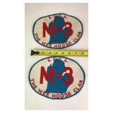 Pair of Large Embroidered Club Patches