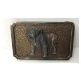 Bergamot Brass Bull dog belt buckle
