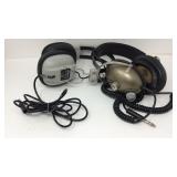Two pairs of vintage headphones