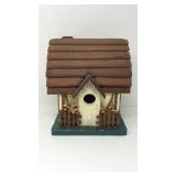 Handmade wooden birdhouse
