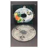 Savior vivre crystal platter