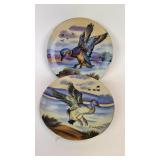 K. Nakasima Hand Painted Duck Plate