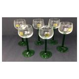 Set of six luminarc wine glasses