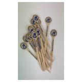 Lot of Wooden Holland America Stirring sticks