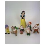 Disney Snow White & 7 Dwarves Vintage Porcelain