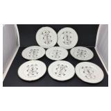 Italian rosana celebration plates