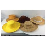 Lot of sun hats