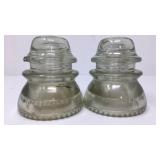 Two Vintage Hemingray 42 Insulator