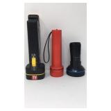 Three Assorted Flashlights