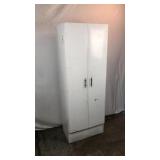 Metal White Shelf Cabinet