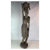 Large antique African wood carving