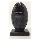 Black Obsidian Stone Tribal Bust