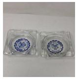Set of 2 Morehead State U ashtrays