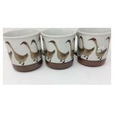 Lot of 3 Vintage Goose Mugs
