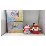 Tugboat and Firetruck Cookie Jars