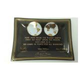 Moon landing replica plaque
