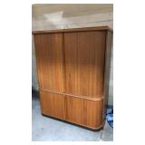Danish Modern Sliding Door Cabinet