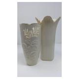 Set of two Lenox ceramic vases