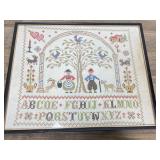 Antique Cross-Stitch Sampler
