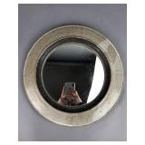 Vintage 14" Pottery Wall Mirror