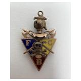 14K Gold Knights of Pythias Pendant