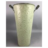 Tall Metal Bucket w/ Handles