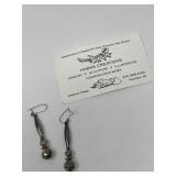 Jonathan Habas Artisan Silver Earrings