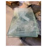 (11) 16"x11" Glass Shelves