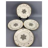 (4) 9.5" Lenox Eternal Christmas Plates