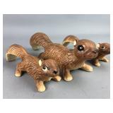 Ceramic Squirrel Figurines