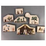 Cats Meow Wood Nativity Scene Decor