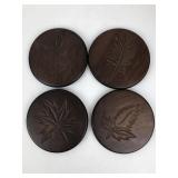 Hausenware Carved Wood Coasters