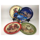 Mixed Tin Serving Plates