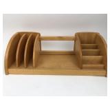 Wooden Desk Top Organizer Shelf