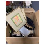 Large Box of Mixed Size Photo Frames