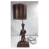 Whitbread ale advertising figure lamp cast metal