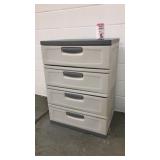 Rubbermaid Outdoor/ Garage Plastic 4-Drawer Chest
