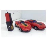 Two classic R/C Corvettes with one remote