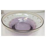 Purple Glass serving bowl