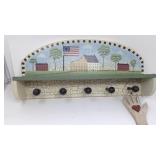 Colonial styled coat hanger