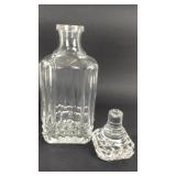 Cut crystal decanter and stopper