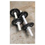 Pair of 2 6 lb Dumbbell Weights