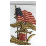 American flag wall mount