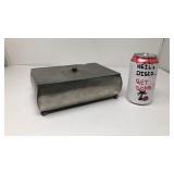 JUST Brand Hammered Pewter Felt Lined Trinket Box